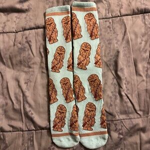 Chewbacca Patterned Socks - Brown